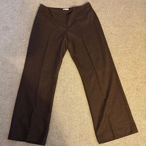 Pendleton 100% Virgin Wool Trousers – Size 18 Tall – Brown Wide-Leg